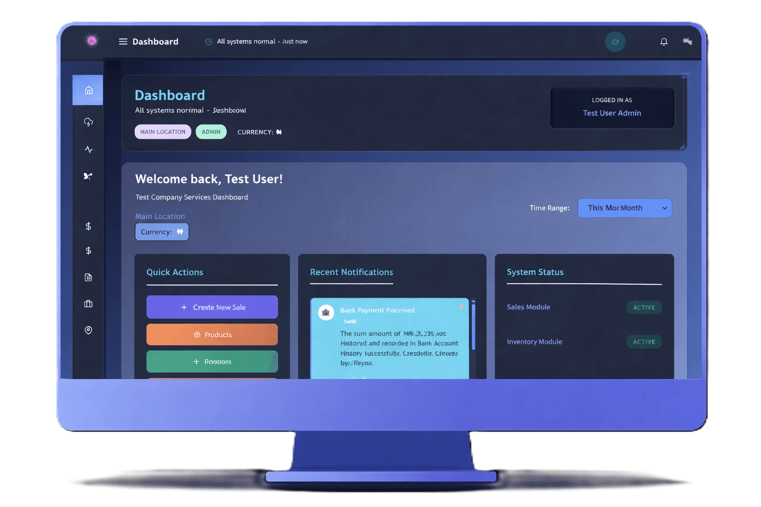 ADR Business Suite Desktop Dashboard - Real-time stock levels and alerts